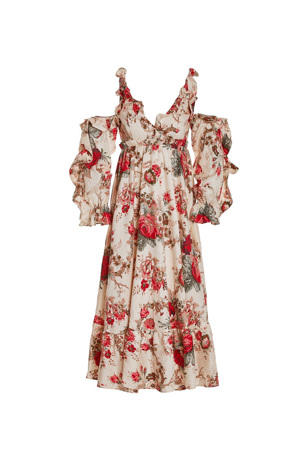 Ainara Floral A-Line Mid Dress | Afterpay | Laybuy | Klarna | Zip Pay