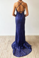 Sample Gown 55 - Navy Glitter Gown