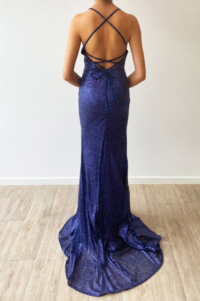 Sample Gown 55 - Navy Glitter Gown