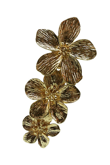 Laurent Gold Flower Earrings