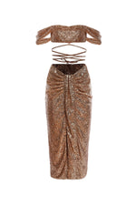 Fabiana Set Alamour The Label Fabiana Gold Sequin Set | Afterpay | Klarna | Zip Pay