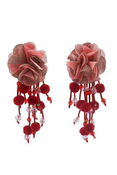 Shailee Multicoloured Flower Drop Earrings Alamour The Label Shailee Multicoloured Flower Drop Earrings | Afterpay | Klarna