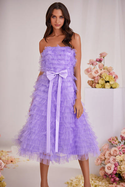 Tiana Dress Alamour The Label Tiana Lilac Tulle Midi Dress | Afterpay | Klarna | Zip Pay