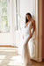 Ciara - White Alamour Made-To-Order Ciara White Plunge Neck Sequin Gown | Afterpay | Klarna | Zip Pay
