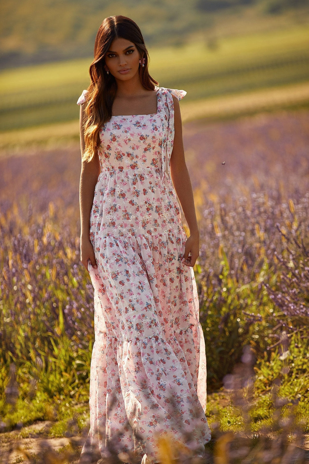 Anais Dress Alamour The Label Anais Floral Straight Neck Maxi Dress | Afterpay | Zip Pay | Sezzle