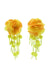 Shailee Yellow Flower Drop Earrings Alamour The Label Shailee Yellow Flower Drop Earrings | Afterpay | Klarna | Zip Pay
