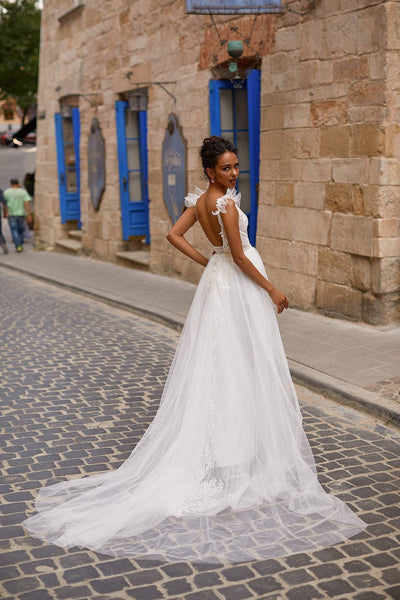 Chrysie Gown Alamour Made-To-Order Chrysie White Open Back Bridal Gown | Afterpay | Laybuy | Klarna