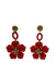 Petra Red Flower Drop Earrings Alamour The Label Petra Red Flower Drop Earrings | Afterpay | Klarna | Zip Pay