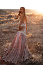 Yoven Sequin Gown - Rose Gold Alamour The Label A&N Luxe Yoven Rose Gold Sequin Gown | Afterpay | Klarna