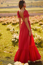Noelle Dress Alamour The Label Noelle Red Poplin Maxi Dress | Afterpay | Zip Pay | Sezzle