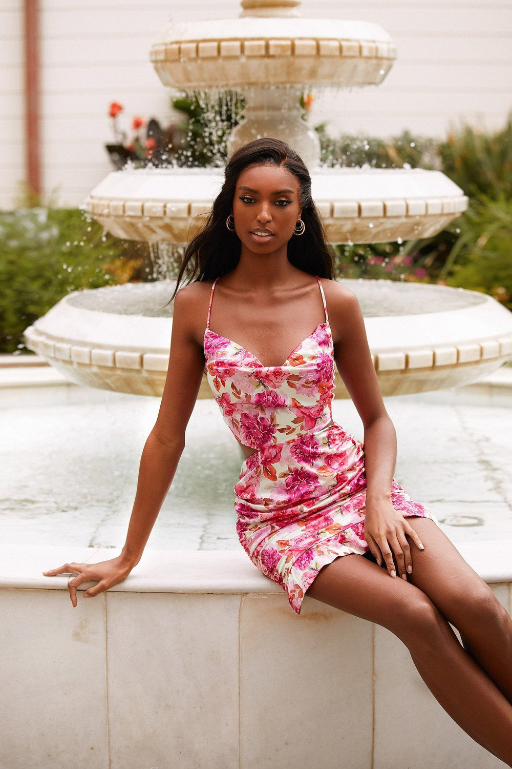 Caryn Dress Alamour The Label Caryn Pink Floral Mini Dress | Afterpay | Zip | Sezzle | LayBuy