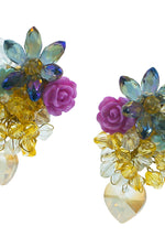 Marta Multicolored Heart Earrings
