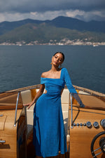 Luciana Dress Alamour The Label Luciana Blue Long Sleeve Dress | Afterpay | Zip Pay | Sezzle | LayBuy