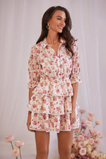 Meredith Frills Dress Alamour The Label Meredith Floral Frills Mini Dress | Afterpay | Laybuy | Klarna
