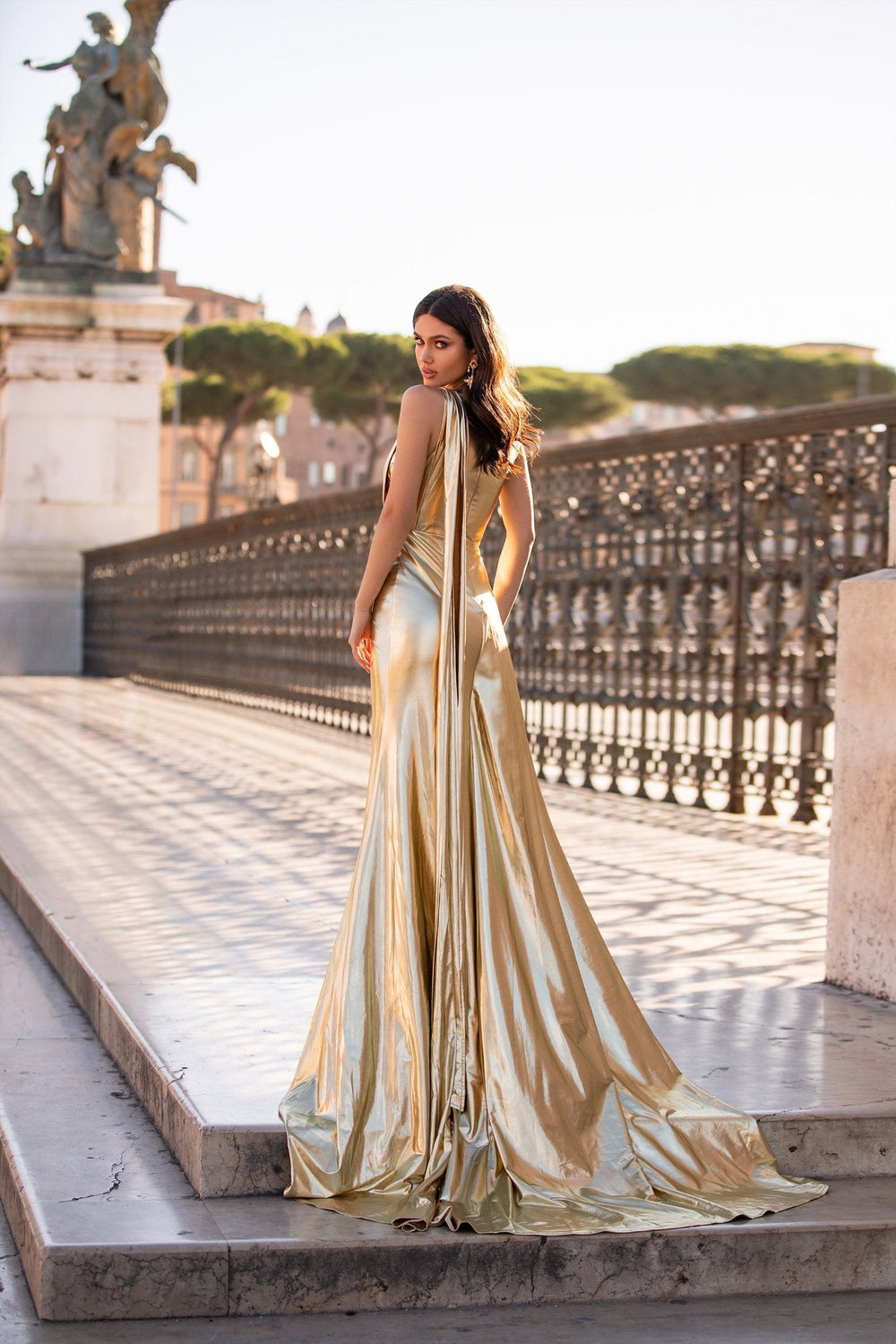 Aryanna - Gold Alamour The Label Aryanna Metallic Gold Gown | Afterpay | Zip Pay | Sezzle | Laybuy