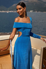 Luciana Dress Alamour The Label Luciana Blue Long Sleeve Dress | Afterpay | Zip Pay | Sezzle | LayBuy