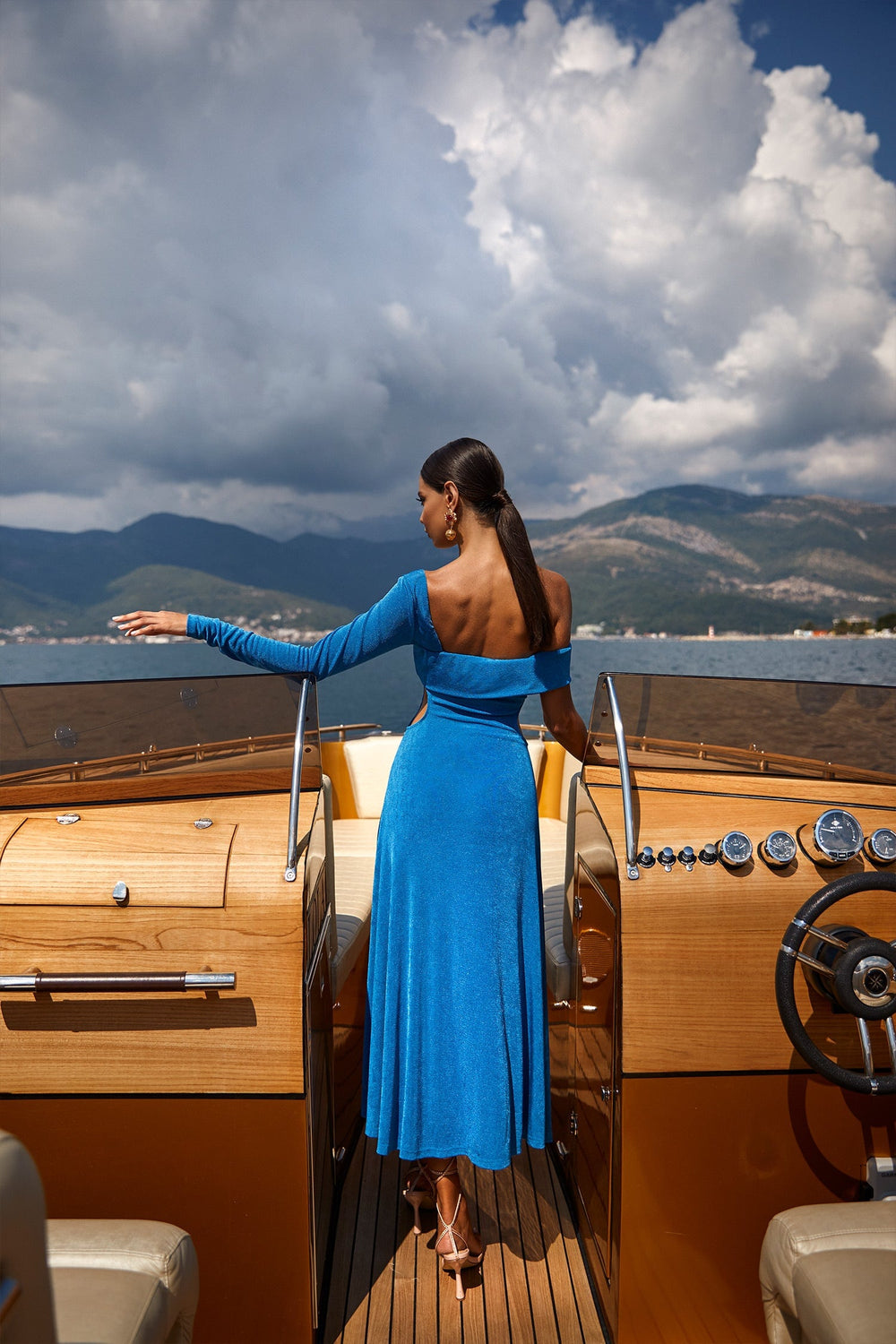 Luciana Dress Alamour The Label Luciana Blue Long Sleeve Dress | Afterpay | Zip Pay | Sezzle | LayBuy