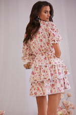 Meredith Frills Dress Alamour The Label Meredith Floral Frills Mini Dress | Afterpay | Laybuy | Klarna