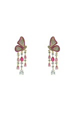 Mariposa Rosy Butterfly Earrings