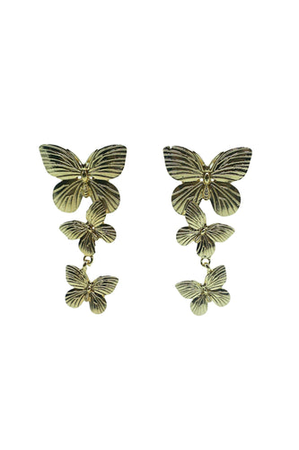 Lolita Gold Butterfly Drop Earrings