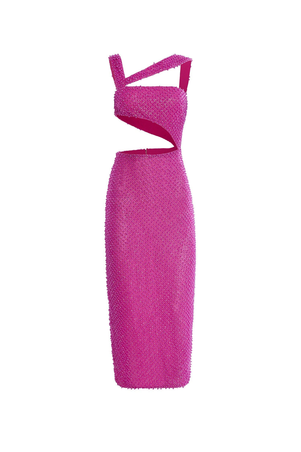 alamour the label pink dress Layla One Shoulder Jersey Mauve Pink Gown Alamour The Label