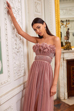 Carly Dress Alamour The Label Carly Mauve Lace up Back Dress | Afterpay | Zip Pay | Sezzle