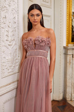 Carly Dress Alamour The Label Carly Mauve Lace up Back Dress | Afterpay | Zip Pay | Sezzle