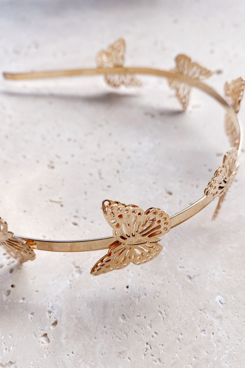 Sevyn Rose Gold Butterfly Headband