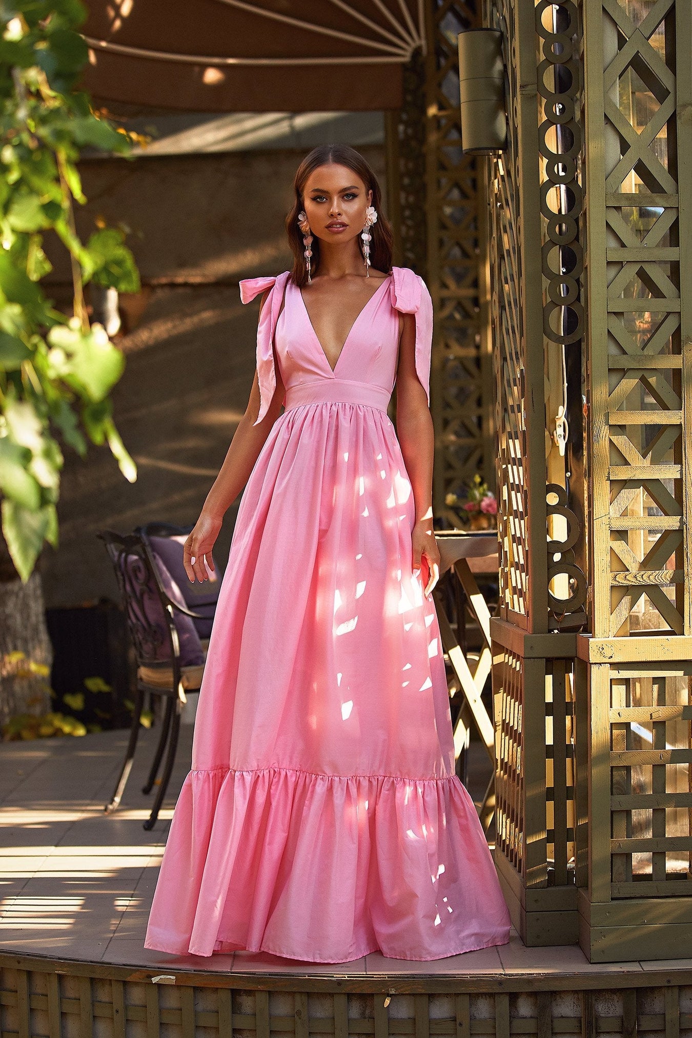 Pink A-Line Dresses & Gowns
