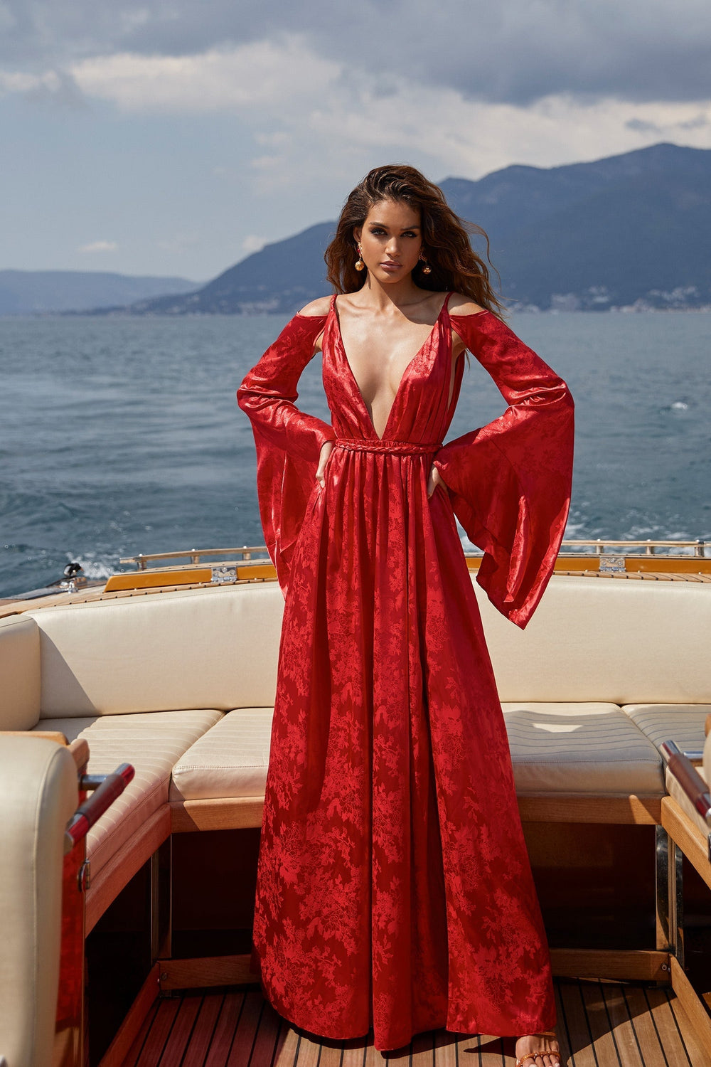 Zeina Dress Alamour The Label Zeina Red Satin Maxi Dress | Afterpay | Zip Pay | Sezzle | LayBuy