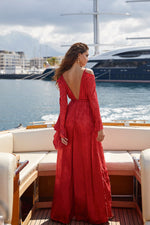 Zeina Dress Alamour The Label Zeina Red Satin Maxi Dress | Afterpay | Zip Pay | Sezzle | LayBuy