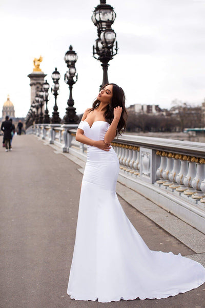 Madelina - White Alamour The Label Madelina White Off Shoulder Gown | Afterpay | Laybuy | Klarna
