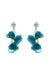 Emilita Teal Petal Earrings Alamour The Label Emilita Teal Petal Earrings | Afterpay | Klarna | Zip Pay