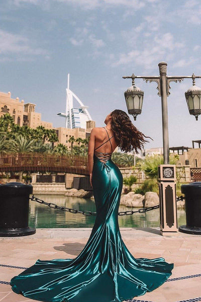 Pascala Gown - Emerald Alamour The Label Pascala Emerald Satin Gown | Afterpay | Klarna | Zip Pay