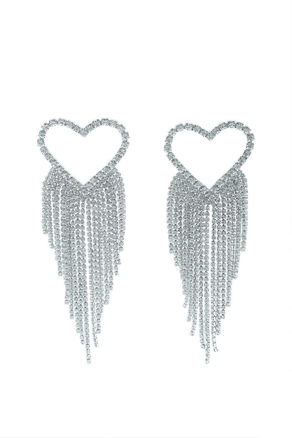 Ainara Silver Heart Earrings