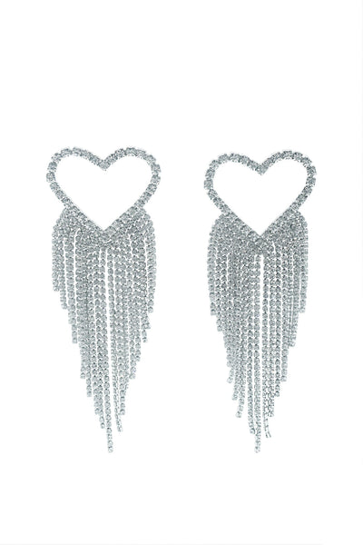 Ainara Silver Heart Earrings Alamour The Label Ainara Silver Heart Earrings | Afterpay | Klarna | Zip Pay
