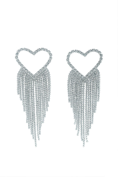 Ainara Silver Heart Earrings
